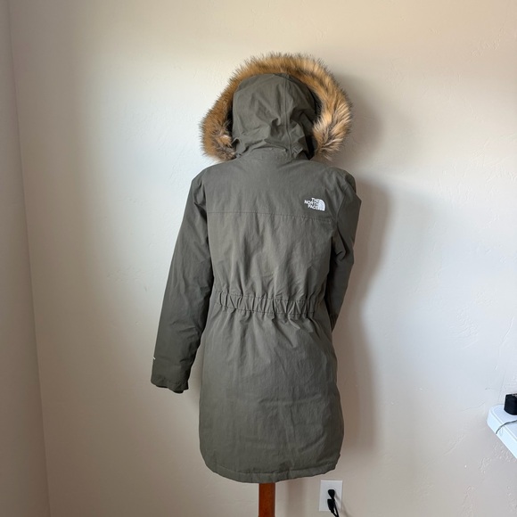 The North Face Women’s Coat M Green DryVent Artic Parka 550 Goose Down Jacket - Picture 3 of 15